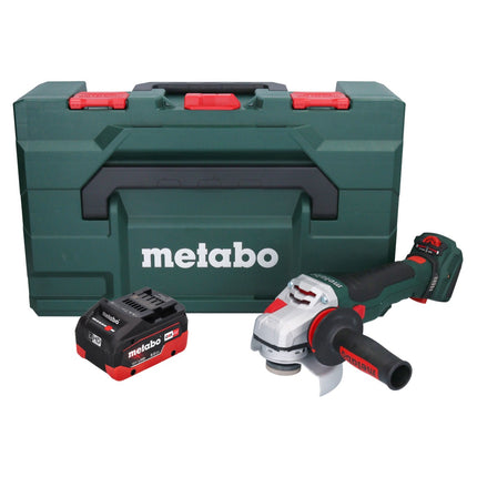 Metabo WVB 18 LTX BL 15-125 Quick Meuleuse d'angle sans fil 18 V 125 mm Brushless + 1x batterie 8,0 Ah + metaBOX - sans chargeur