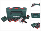 Metabo WVB 18 LTX BL 15-125 Quick Meuleuse d'angle sans fil 18 V 125 mm Brushless + 2x batterie 8,0 Ah + chargeur + metaBOX