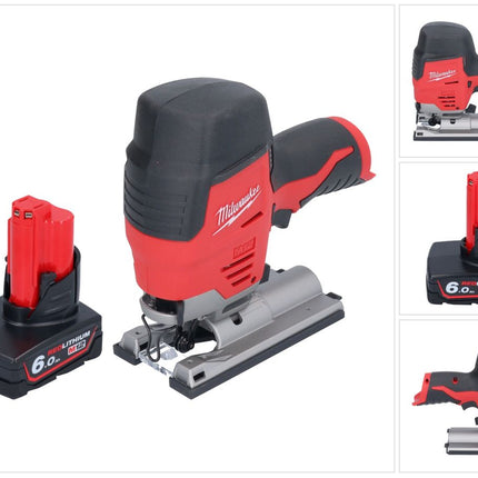 Milwaukee M12 JS-601 Scie sauteuse sans fil 12 V + 1x batterie 6,0 Ah - sans chargeur de batterie