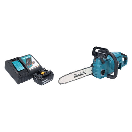 Makita DUC 357 RFX2 Trononneuse d'elagage sans fil 18 V 35 cm 7,7 m/s Brushless + 1x batterie 3,0 Ah + kit chargeur