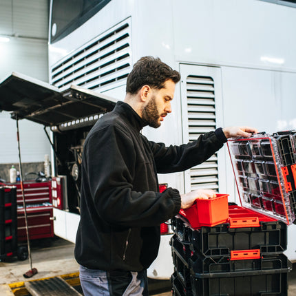 Qbrick System ONE Organizer XL 2.0 empilable 582 x 387 x 131 mm 13,5 l IP66 avec 6 inlays et 6 cloisons de séparation