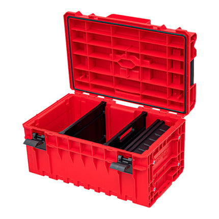 Qbrick System ONE 350 2.0 Technique RED ULTRA HD Custom Mallette à outils modulaire Organiseur 585 x 385 x 320 mm 38 l empilable IP66