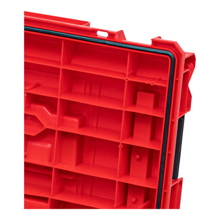 Qbrick System ONE 450 2.0 Technique RED ULTRA HD Custom Mallette à outils modulaire Organiseur 585 x 385 x 420 mm 52 l empilable IP66
