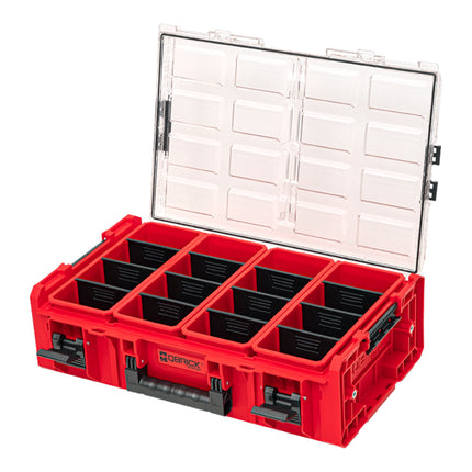 Qbrick System ONE Organizer 2XL 2.0 RED ULTRA HD Custom + adaptateur ONE Connect 582 x 387 x 172 mm 19,5 l empilable IP66