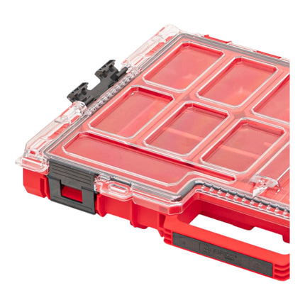 Qbrick System ONE Organizer L 2.0 RED ULTRA HD empilable 531 x 379 x 77 mm 6 l IP66 avec 10 inlays