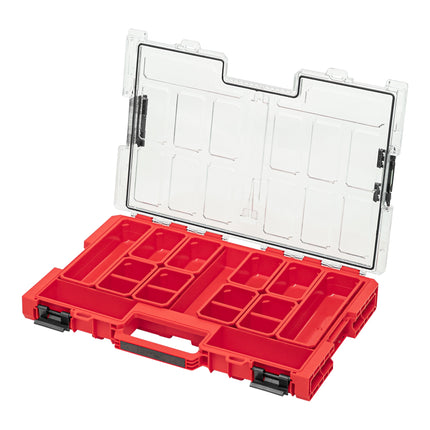 Qbrick System ONE Organizer L 2.0 RED ULTRA HD empilable 531 x 379 x 77 mm 6 l IP66 avec 10 inlays