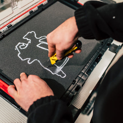 Qbrick System PRO 200 MFI Organizer 452 x 358 x 79 mm 6 l empilable IP54