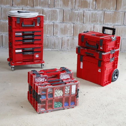 Qbrick System PRO Organizer 300 RED ULTRA HD empilable 452 x 358 x 110 mm 9 l IP54 avec 8 inlays