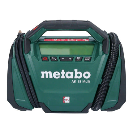 Metabo AK 18 Multi Compresseur à batterie 18 V 11 bar Solo ( 600794850 ) - sans batterie, sans chargeur