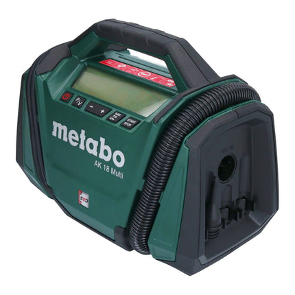 Metabo AK 18 Multi Compresseur à batterie 18 V 11 bar Solo ( 600794850 ) - sans batterie, sans chargeur