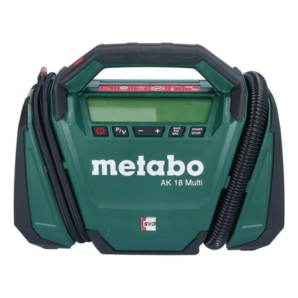 Metabo AK 18 Multi compresseur sans fil 18 V 11 bar + 2x batterie 2,0 Ah + chargeur
