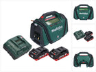 Metabo AK 18 Multi compresseur sans fil 18 V 11 bar + 2x batterie 4,0 Ah + chargeur