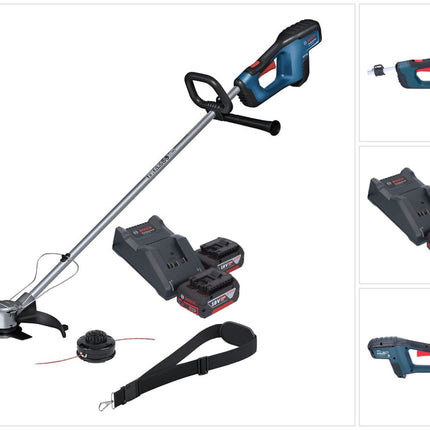 Bosch GFR 18V-23 Professional Débroussailleuse sans fil 18 V 230 mm Brushless + 2x batterie 4,0 Ah + chargeur