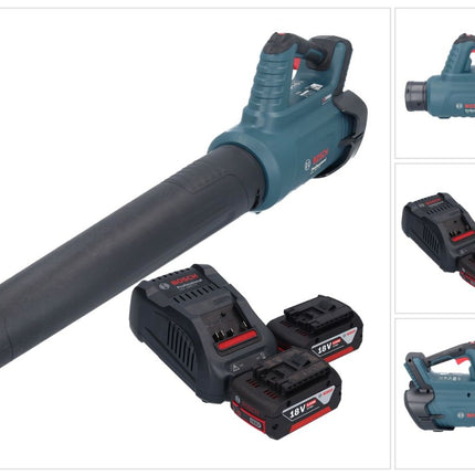 Bosch GBL 18V-750 Professional Souffleur sans fil 18 V BITURBO Brushless + 2x batterie 5,0 Ah + chargeur