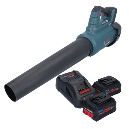 Bosch GBL 18V-750 Professional Souffleur sans fil 18 V BITURBO Brushless + 2x batterie ProCORE 8,0 Ah + chargeur