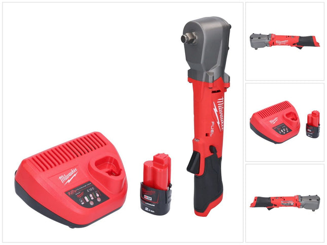 Milwaukee M12 FRAIWF12-201 Visseuse d'angle sans fil 12 V 1/2" 270 Nm Brushless + 1x batterie 2,0 Ah + chargeur