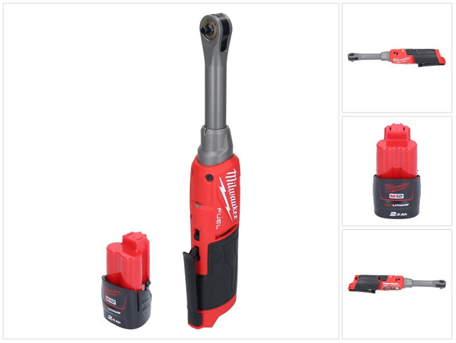 Milwaukee M12 FHIR14LR-201 Clé à cliquet haute vitesse 12 V 47 Nm 1/4" Brushless + 1x batterie 2,0 Ah - sans chargeur