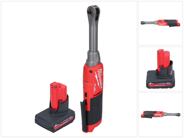 Milwaukee M12 FHIR14LR-501 Clé à cliquet haute vitesse 12 V 47 Nm 1/4" Brushless + 1x batterie 5,0 Ah - sans chargeur