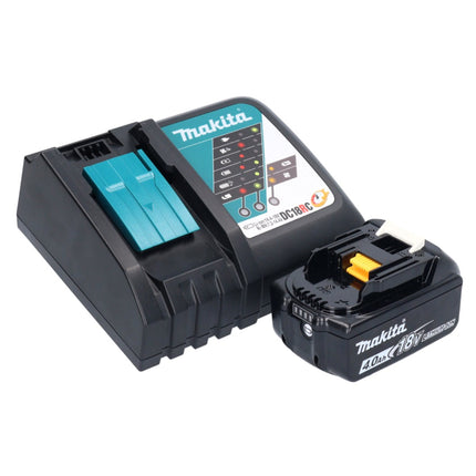 Makita DBO 381 RM1JU Ponceuse vibrante sans fil 18 V 93 x 185 mm Brushless + 1x batterie 4,0 Ah + chargeur + Makpac