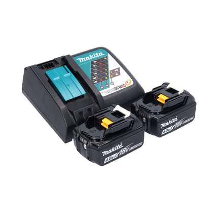 Makita DBO 381 RMJU Ponceuse vibrante sans fil 18 V 93 x 185 mm Brushless + 2x batterie 4,0 Ah + chargeur + Makpac