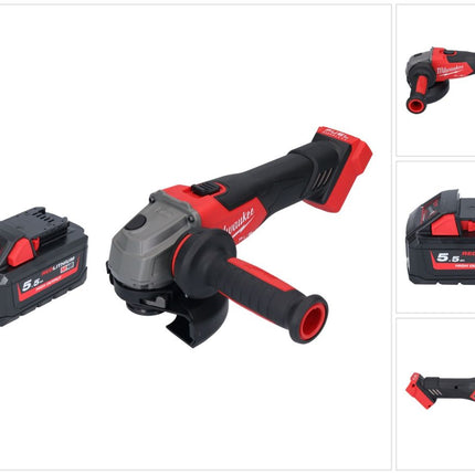 Milwaukee M18 FSAG125X-551 Meuleuse d'angle sans fil 18 V 125 mm Brushless + 1x batterie 5,5 Ah - sans chargeur
