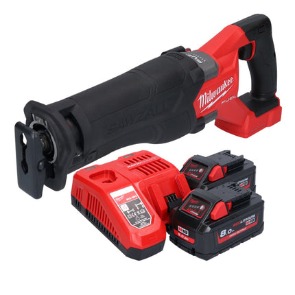 Milwaukee M18 FSZ-802 Scie sabre Recipro sans fil 18 V Brushless batterie + 2x 8.0 Ah batterie + chargeur