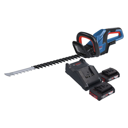 Bosch GHE 18V-60 Professional Taille-haies sans fil 18 V 60 cm Brushless + 2x batterie 2,0 Ah + chargeur