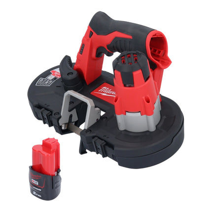 Milwaukee M12 BS-201 scie à ruban sans fil 12 V 41 x 41 mm + 1x batterie 2,0 Ah - sans chargeur