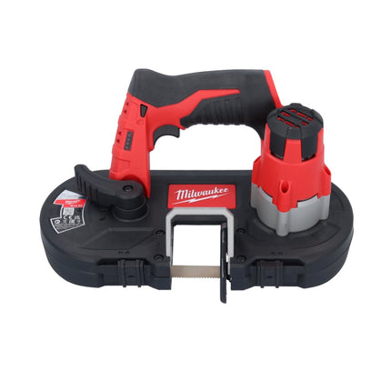 Scie à ruban à batterie Milwaukee M12 BS-402 12 V 41 x 41 mm + 2x batteries 4,0 Ah + chargeur