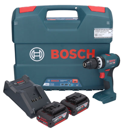 Bosch GSB 18V-45 Professional Perceuse-visseuse à percussion sans fil 18 V 45 Nm Brushless + 2x batterie 4,0 Ah + chargeur + L-Case