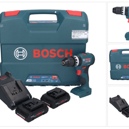 Bosch GSB 18V-45 Professional Perceuse-visseuse à percussion sans fil 18 V 45 Nm Brushless + 2x batterie ProCORE 4,0 Ah + chargeur + L-Case