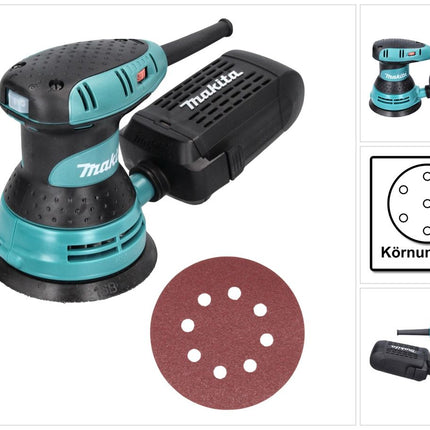 Makita BO 5031 Ponceuse excentrique 300 watts 125 mm + 50x papier abrasif K80