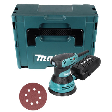 Makita BO 5031 Ponceuse excentrique 300 watts 125 mm + 50x papier abrasif K80 + Makpac