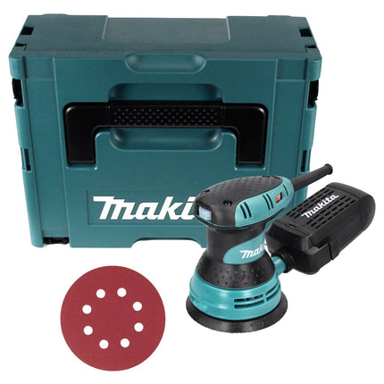 Makita BO 5031 Ponceuse excentrique 300 watts 125 mm + 50x papier abrasif K240 + Makpac