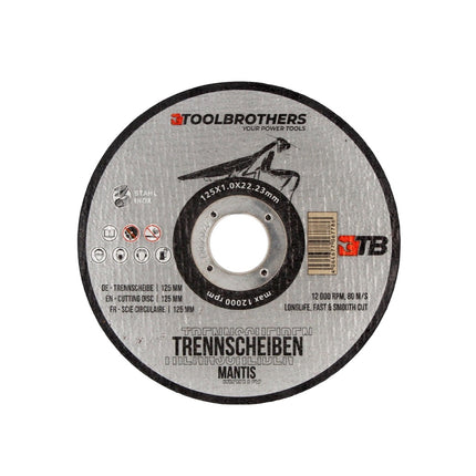 Metabo WE 15-125 Quick Meuleuse d'angle 1550 W 125 mm + 25x Toolbrothers MANTIS Disque à tronçonner