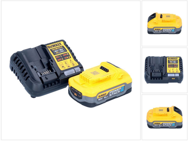 DeWalt DCB 1104 H1 Kit de démarrage sans fil 12 V / 18 V 1x batterie Powerstack 5,0 Ah + chargeur DCB 1104