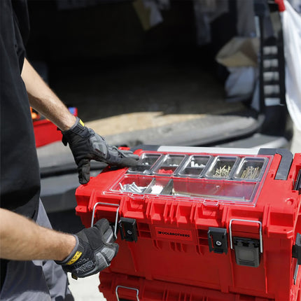 Toolbrothers RHINO XL Mallette à outils ULTRA Handling+ hauteur L 26 l IP66 avec séparateurs amovibles + boîtes