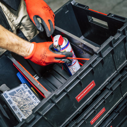 Toolbrothers RHINO XXL boîte à outils ECO Custom 35 l empilable avec séparateurs amovibles