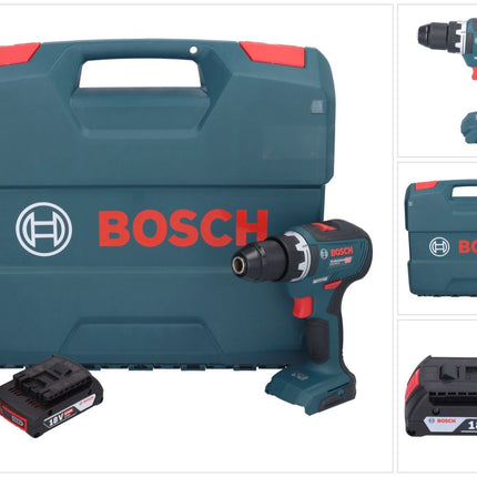 Bosch GSR 18V-55 Professional Perceuse-visseuse sans fil 18 V 55 Nm Brushless + 1x batterie 2,0 Ah + L-Case - sans chargeur