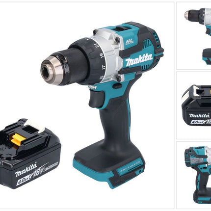 Makita DHP 489 M1 Perceuse-visseuse à percussion sans fil 18 V 73 Nm Brushless + 1x batterie 4,0 Ah - sans chargeur
