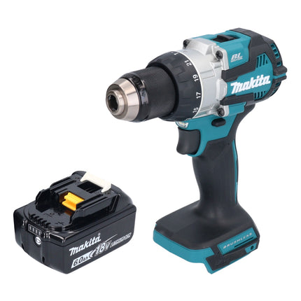 Makita DHP 489 G1 Perceuse-visseuse à percussion sans fil 18 V 73 Nm Brushless + 1x batterie 6,0 Ah - sans chargeur