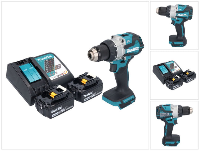 Makita DDF 489 RM Perceuse-visseuse sans fil 18 V 73 Nm Brushless + 2x batterie 4,0 Ah + chargeur