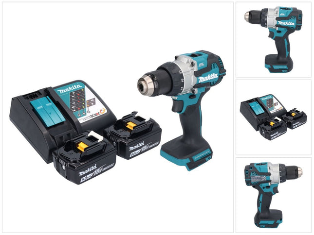 Makita DDF 489 RT Perceuse-visseuse sans fil 18 V 73 Nm Brushless + 2x batterie 5,0 Ah + chargeur