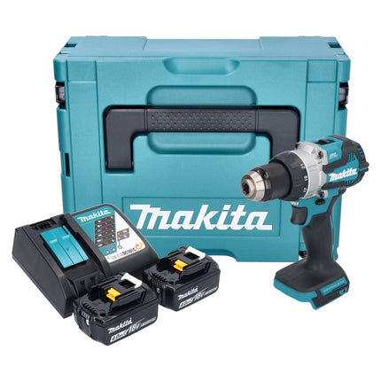 Makita DDF 489 RMJ Perceuse-visseuse sans fil 18 V 73 Nm Brushless + 2x batterie 4,0 Ah + chargeur + Makpac