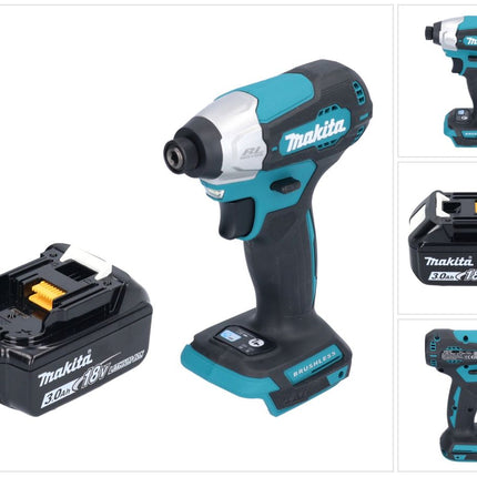 Makita DTD 157 F1 Clé à choc sans fil 18 V 140 Nm 1/4'' Brushless + 1x batterie 3,0 Ah - sans chargeur