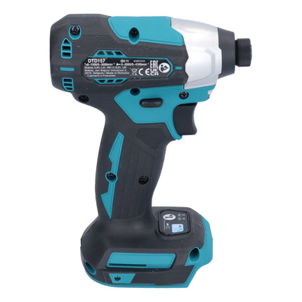 Makita DTD 157 RF1 Clé à choc sans fil 18 V 140 Nm 1/4'' Brushless + 1x batterie 3,0 Ah + chargeur