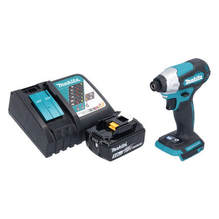 Makita DTD 157 RT1 Clé à choc sans fil 18 V 140 Nm 1/4'' Brushless + 1x batterie 5,0 Ah + chargeur