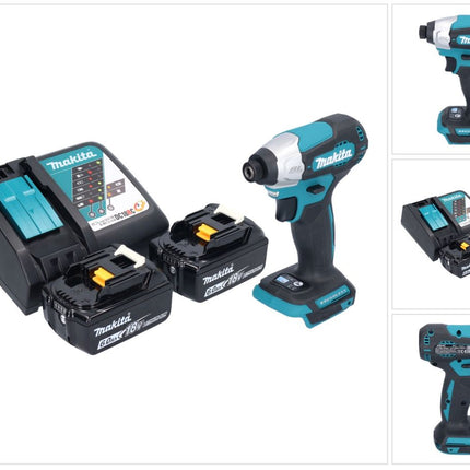 Makita DTD 157 RG Clé à choc sans fil 18 V 140 Nm 1/4'' Brushless + 2x batterie 6,0 Ah + chargeur