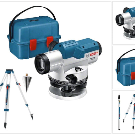 Bosch GOL 32 G Professional niveau optique 400 Gon 120 m IP 54 ( 06159940AY ) + trépied BT 160 + règle graduée GR 500 + coffret