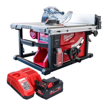 Milwaukee M18 FTS210-801B Scie circulaire sur table sans fil 18 V 210 mm Brushless + 1x batterie 8,0 Ah + kit chargeur